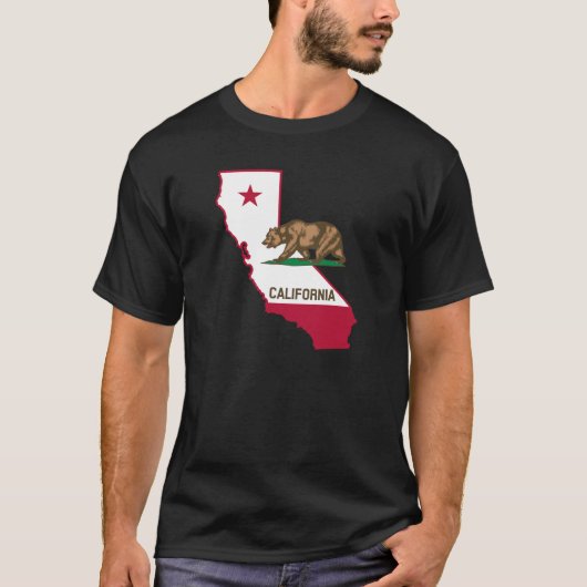 California Flag Silhouette T-shirt (Voorkant)