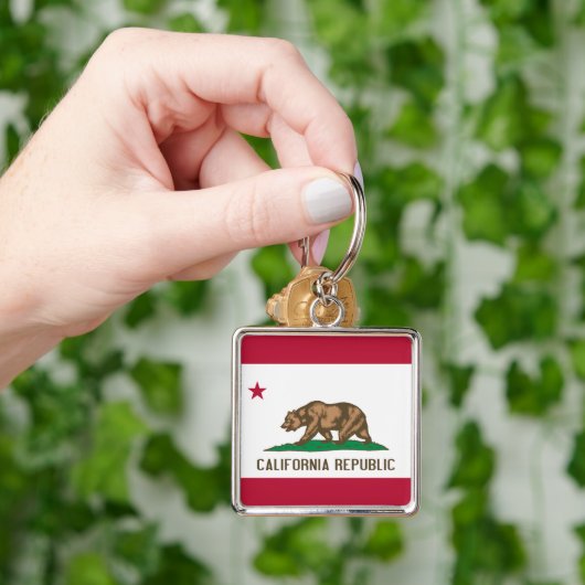 California Flag Sleutelhanger (Hand)