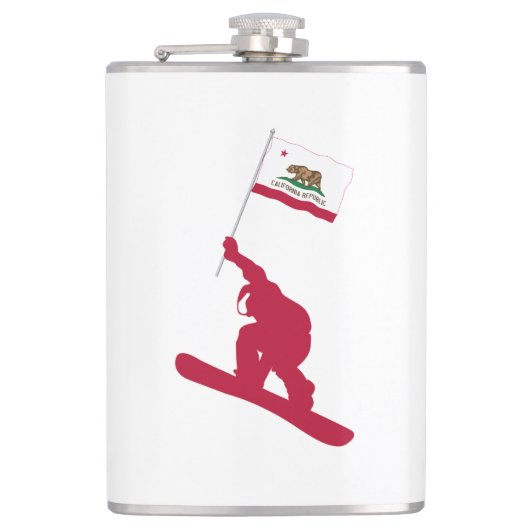 California Flag Snowboard Heupfles (Voorkant)