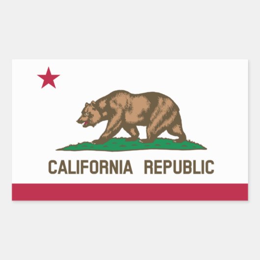 California Flag Sticker (Voorkant)