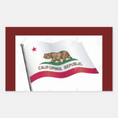 California Flag Sticker (Voorkant)