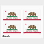 California* Flag Sticker Drapeau de Californie (Vel)
