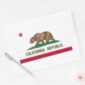 California* Flag Sticker Drapeau de Californie (Envelop)