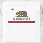 "California Flag"-stickers Rechthoekige Sticker (Tas)