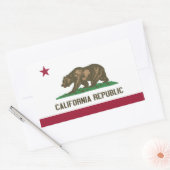 "California Flag"-stickers Rechthoekige Sticker (Envelop)