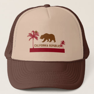 California Flag T-Shirt - Palm Trees & Beach Trucker Pet