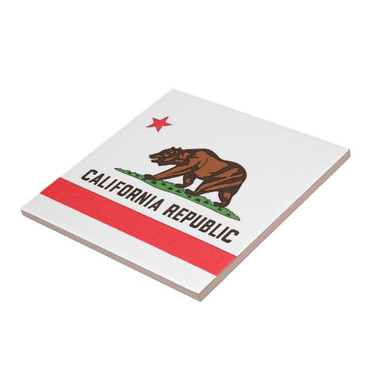CALIFORNIA FLAG Tile Tegeltje (Zijkant)