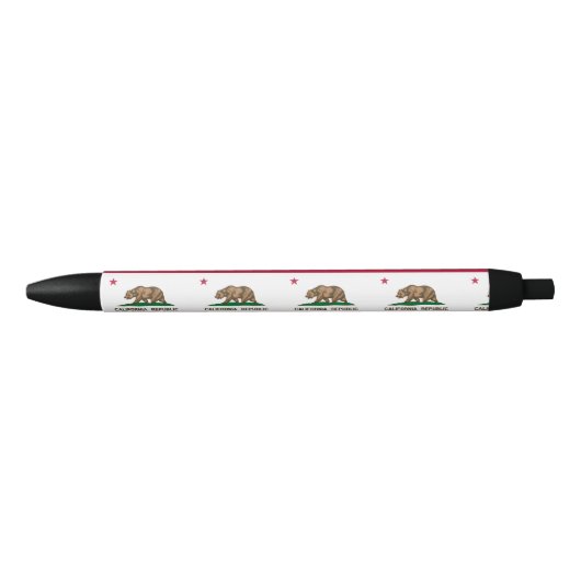 CALIFORNIA FLAG ZWARTE INKT PEN (Voorkant)