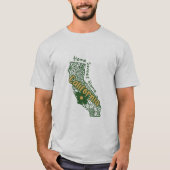California Floral Doodles T-shirt (Voorkant)