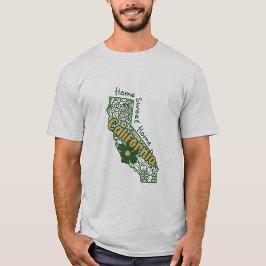 California Floral Doodles T-shirt (Voorkant)
