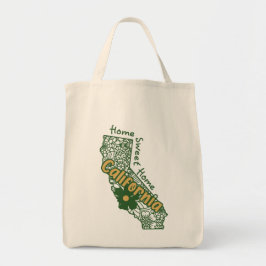 California Floral Doodles Tote Bag