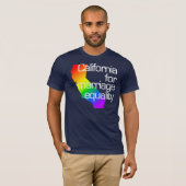 California for Marriage Equality T-Shirt (Voorkant volledig)