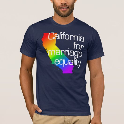 California for Marriage Equality T-Shirt (Voorkant)