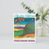 California Franciscan ware vintage-briefkaart Briefkaart (Staand voorkant)