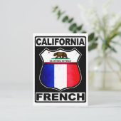 California French American Briefkaart (Staand voorkant)
