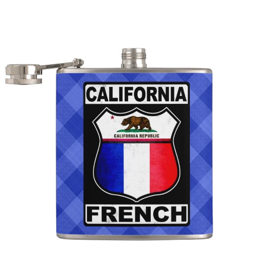 California French American Hipflask Heupfles (Geopend)