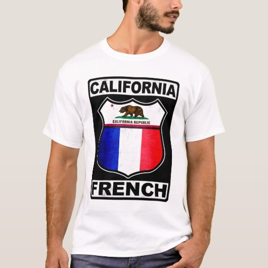 California French American T-shirt (Voorkant)