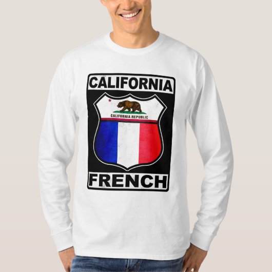 California French American T-shirt (Voorkant)