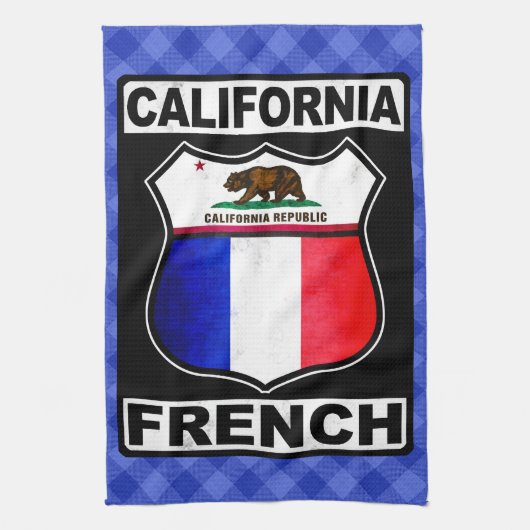 California French American Theedoek (Verticaal)