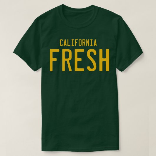 California Fresh License Bord T-shirt (Design voorkant)