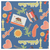 California Fun Pattern Stof (Close Up)