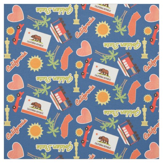 California Fun Pattern Stof (Swatch)