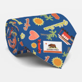 California Fun Pattern Stropdas (Opgerold)