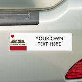 CALIFORNIA GAY MARRIAGE FLAG SQUARE -.png Bumpersticker (Op auto)