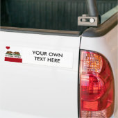 CALIFORNIA GAY MARRIAGE FLAG SQUARE -.png Bumpersticker (Op Truck)