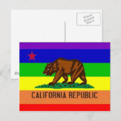 California Gay Pride Flag Briefkaart (Voorkant / Achterkant)