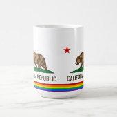 California Gay Pride Flag Koffiemok (Center)