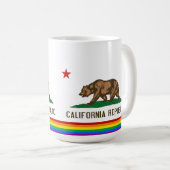 California Gay Pride Flag Koffiemok (Voorkant rechts)