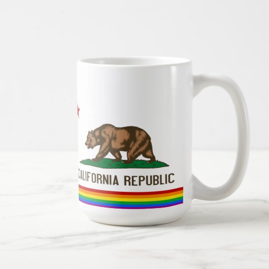 California Gay Pride Flag Koffiemok (Rechts)