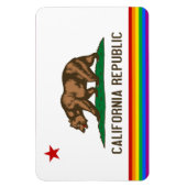 California Gay Pride Flag Magneet (Verticaal)