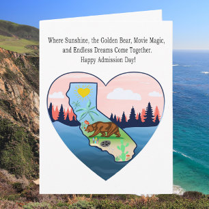 California Gelukkige Toetredingsdag  Kaart