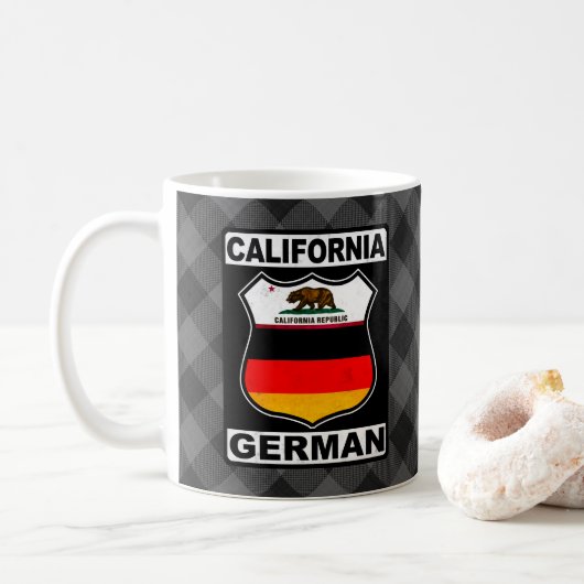 California German American Cup Koffiemok (Met donut)