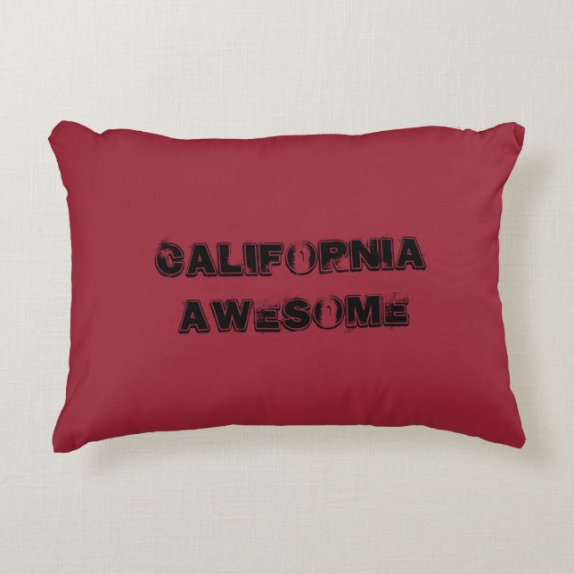 California Geweldige Quote Accent Pillow Decoratief Kussen (Voorkant)