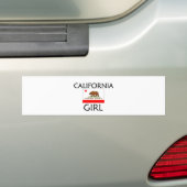 CALIFORNIA GIRL BUMPERSTICKER (Op auto)