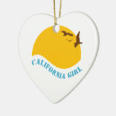 California Girl Keramisch Ornament (Links)