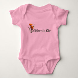 California Girl Poppies 2 Baby's Romper