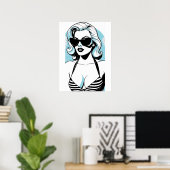 California Girl Poster (Thuiskantoor)