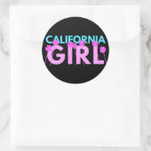 California Girl Ronde Sticker (Tas)