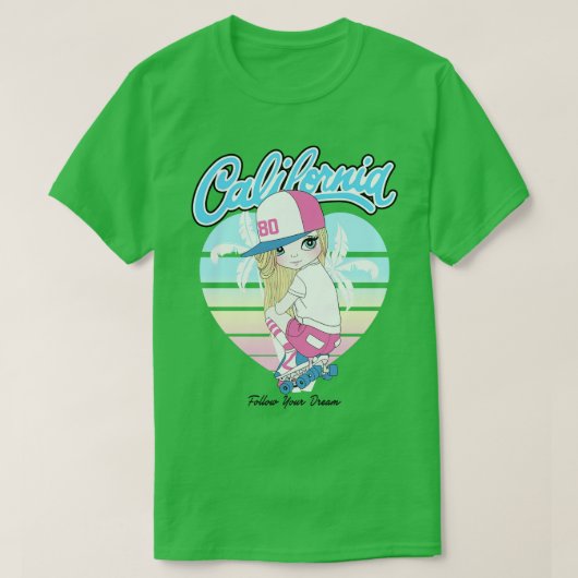 California Girl T-shirt (Design voorkant)