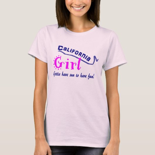 California Girl T-shirt (Voorkant)