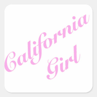 California Girl Vierkante Sticker