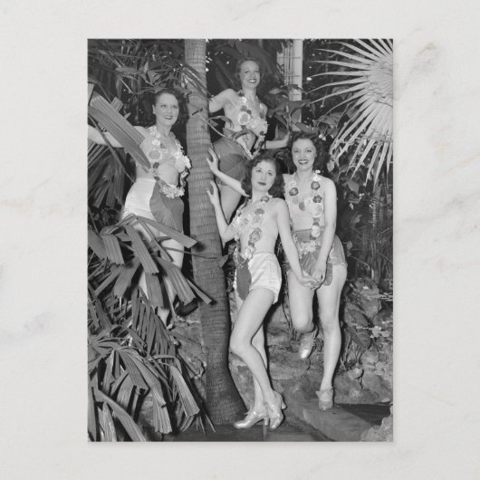 California Girls, jaren '30 Briefkaart (Voorkant)