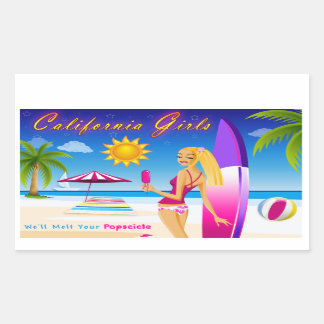 California Girls Rechthoekige Sticker