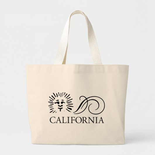 California Glyphing Grote Tote Bag (Voorkant)