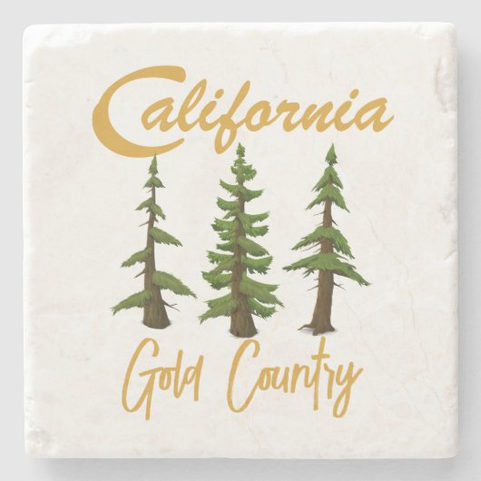 California Gold Country Stenen Onderzetter (Voorkant)