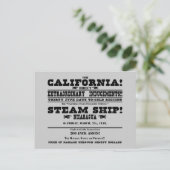 California Gold Rush Briefkaart (Staand voorkant)